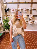 Brown sugar sweater vest