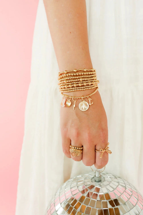 BB 3mm Clasp Gold Bracelet