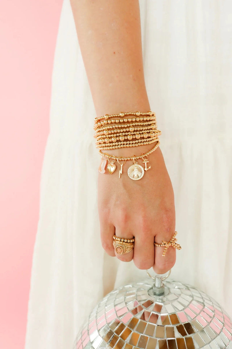 BB 3mm Clasp Gold Bracelet