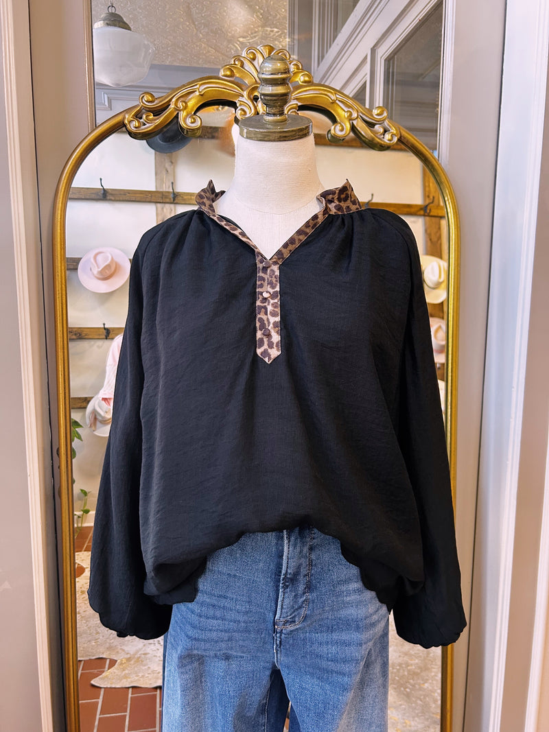Curvy Janice Leopard Top