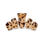 TeleTies Classic Hair Claw Clip- Blonde Tortoise