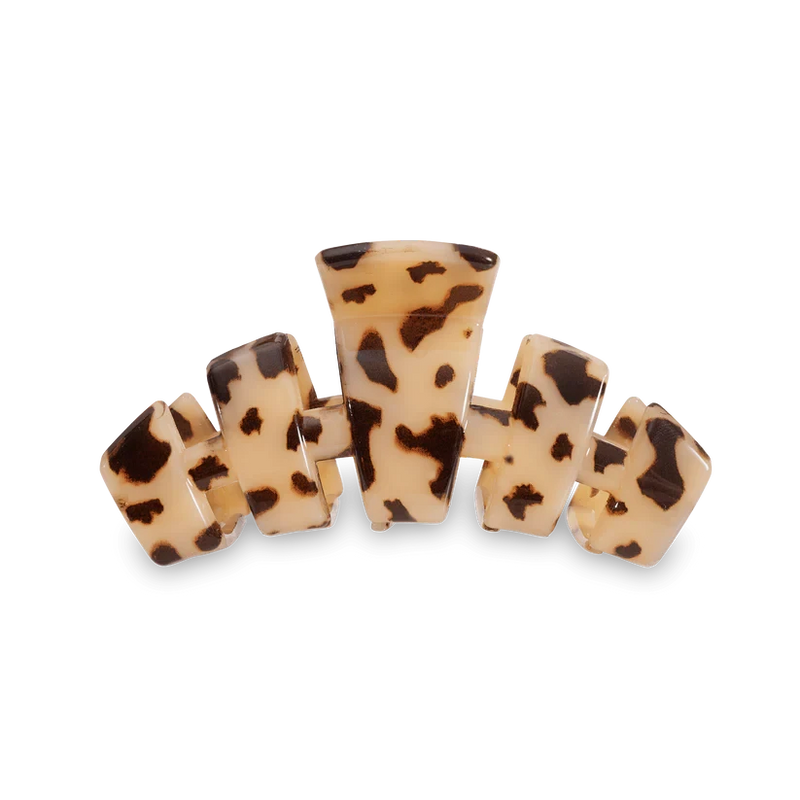 TeleTies Classic Hair Claw Clip- Blonde Tortoise