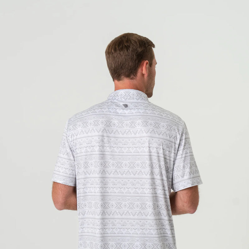 Burlebo Performance Polo Grey Aztec
