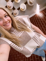 Brown sugar sweater vest