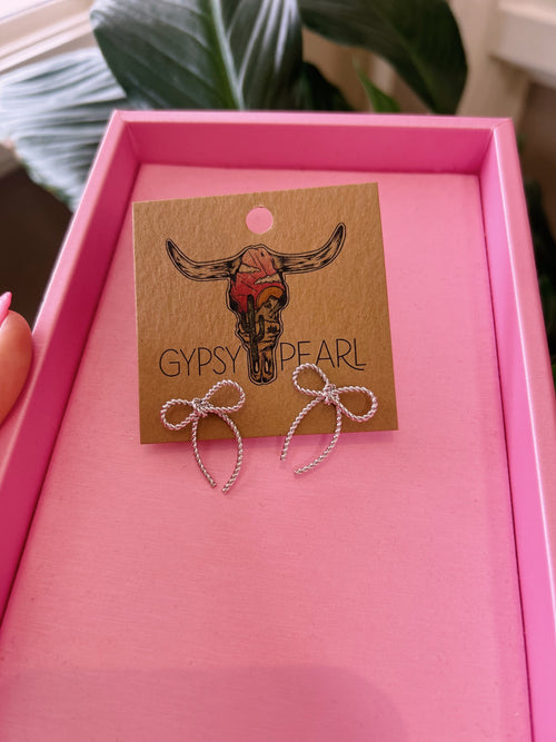 Roped Bow Earrings