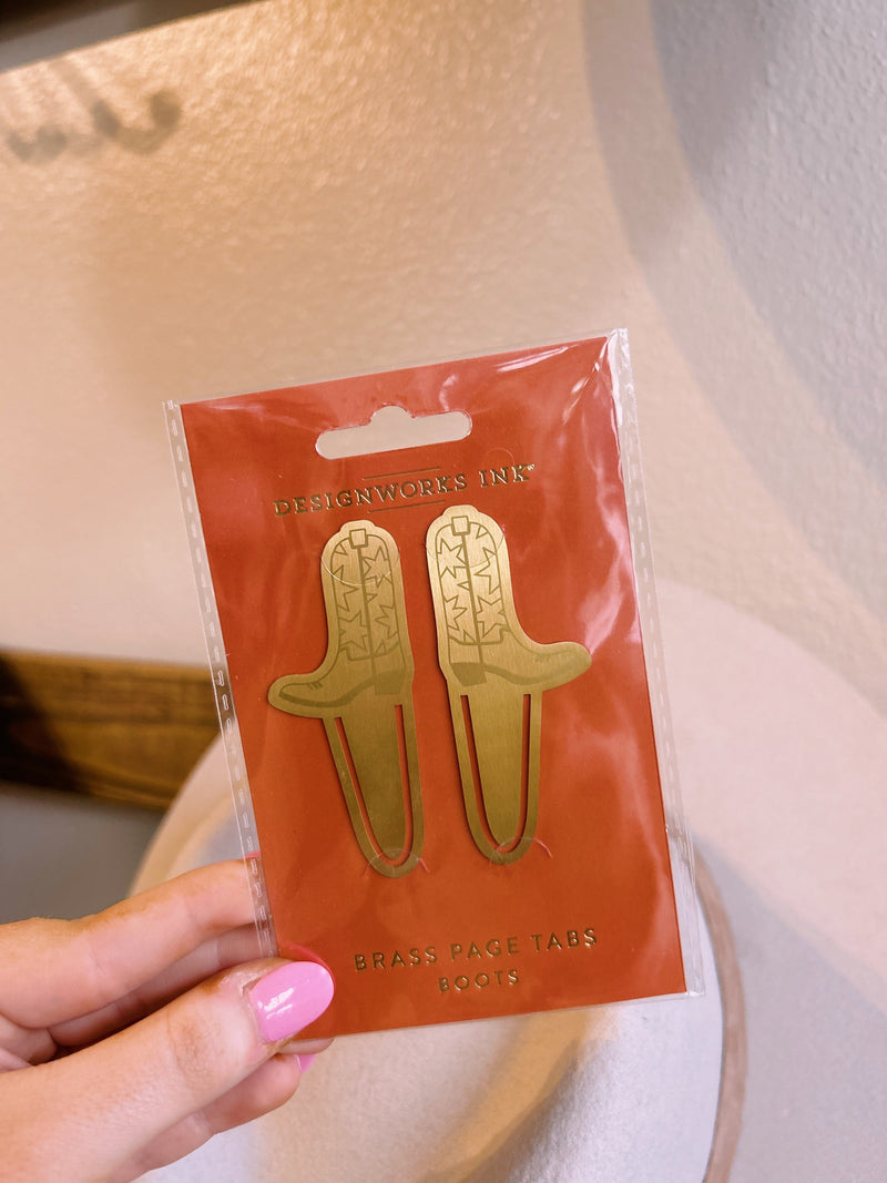 Brass Page Tabs - Boots