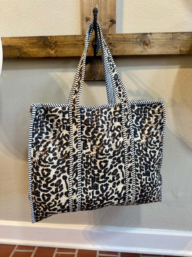 Cheetah  Quilted Bag