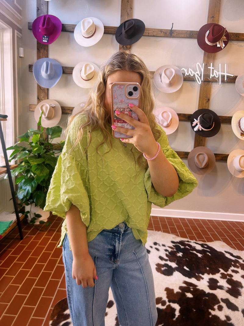 Textured Pear Top
