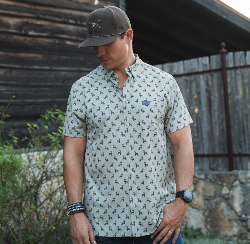 Burlebo Performance Button Up - Whitetail Deer