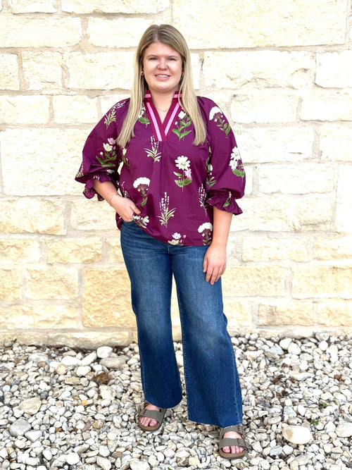 Risen Holly Wide Leg Crop Jeans