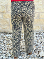 Risen Leopard Barrel Jeans
