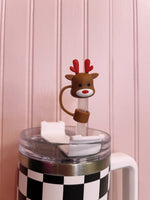 Christmas straw covers