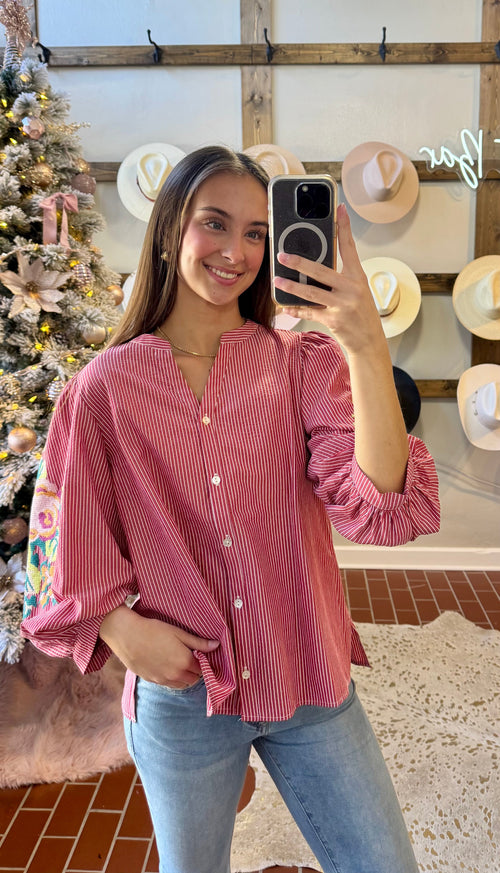 Jenny Embroidered Top