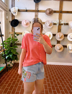 Dear John Embroidered Carrie Shorts