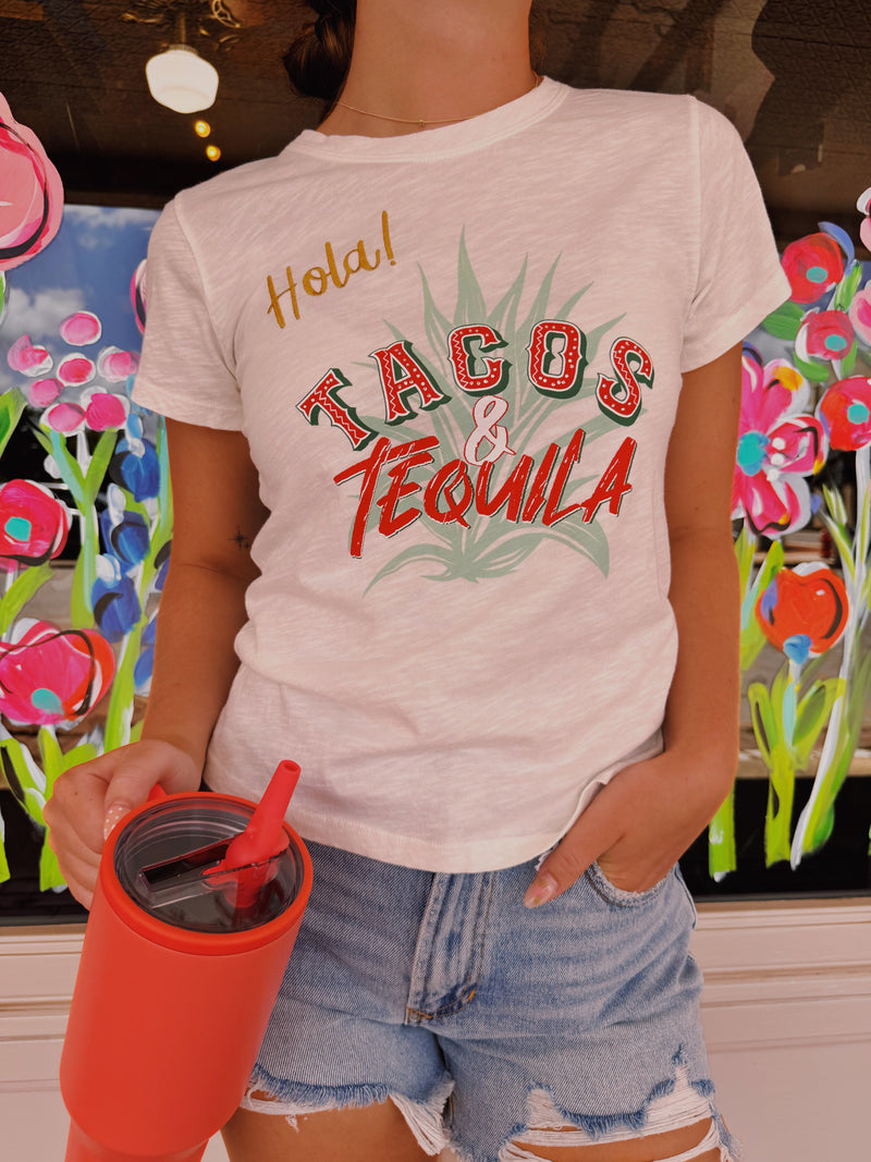 Tacos and tequila babe tee