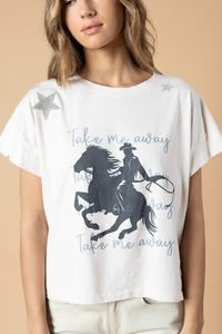 Take me away Hi-lo tee