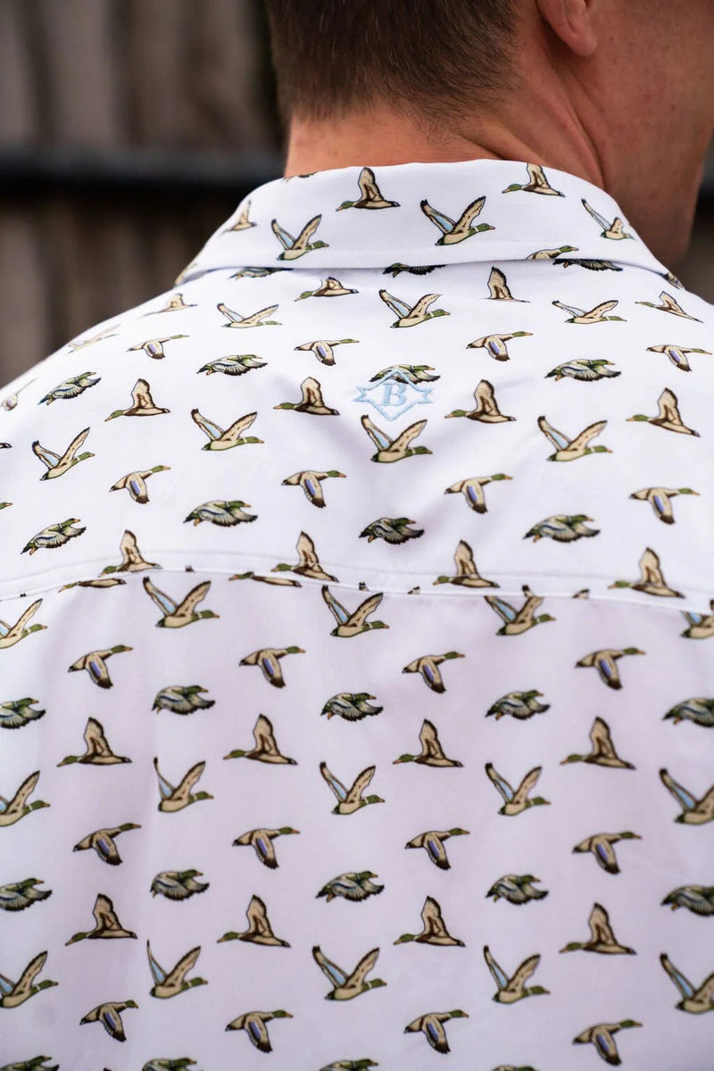 Performance Button Up Mallard Ducks