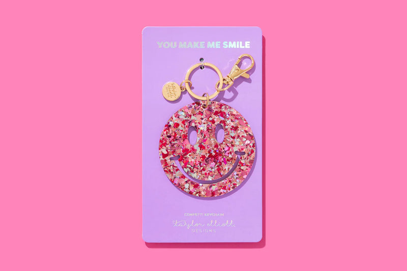 Smiles Confetti Keychain