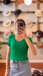 Another Love Rhiannon Top Peacock Green
