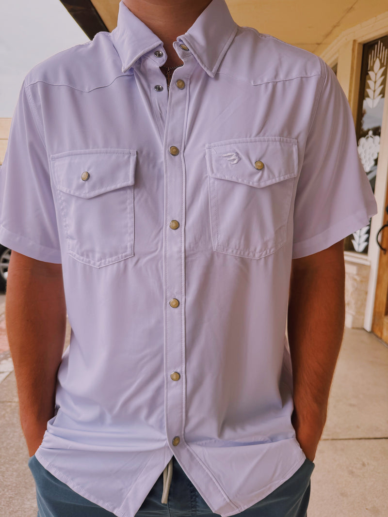 Burlebo Performance Western Shirt White