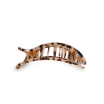 TeleTies Flat Round Hair Clip - Blonde Tortoise