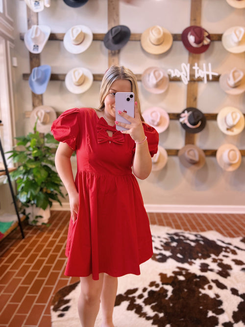Red Bow Dress