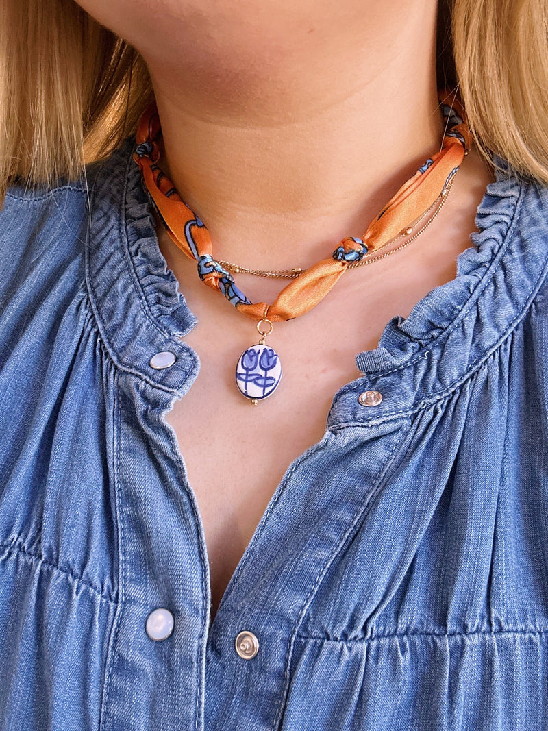 Scarf Charm Necklaces
