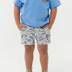 Burlebo Youth Athletic Shorts White Camo