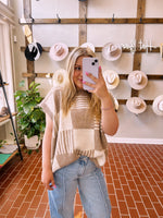 Brown sugar sweater vest