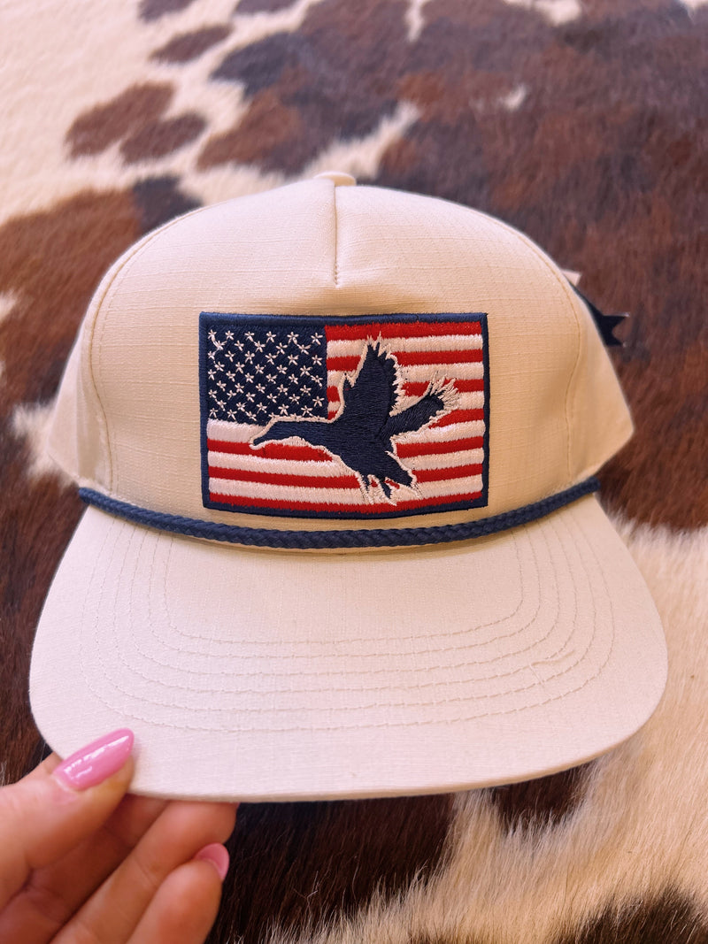 American Flag Duck Hat