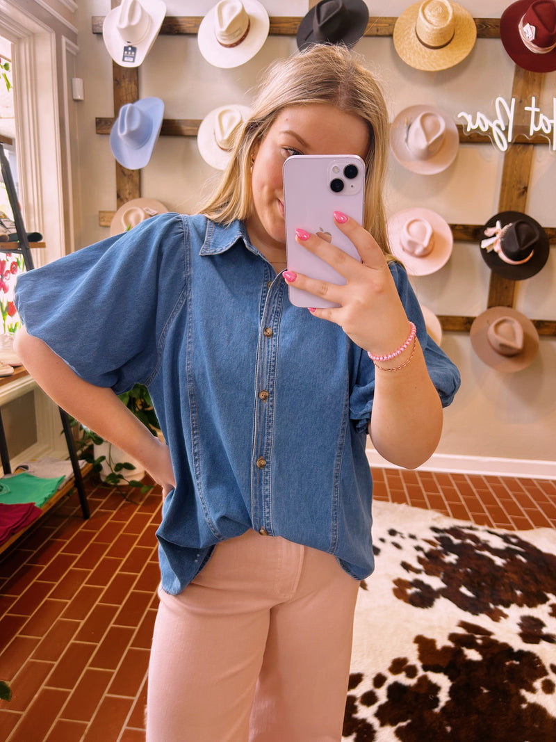 Spring Denim Top