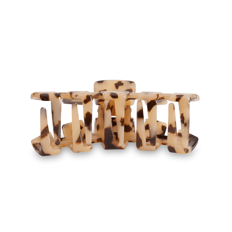 TeleTies Classic Hair Claw Clip- Blonde Tortoise