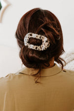 TeleTies Flat Round Hair Clip - Blonde Tortoise