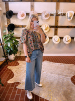 Emerald Paisley Top