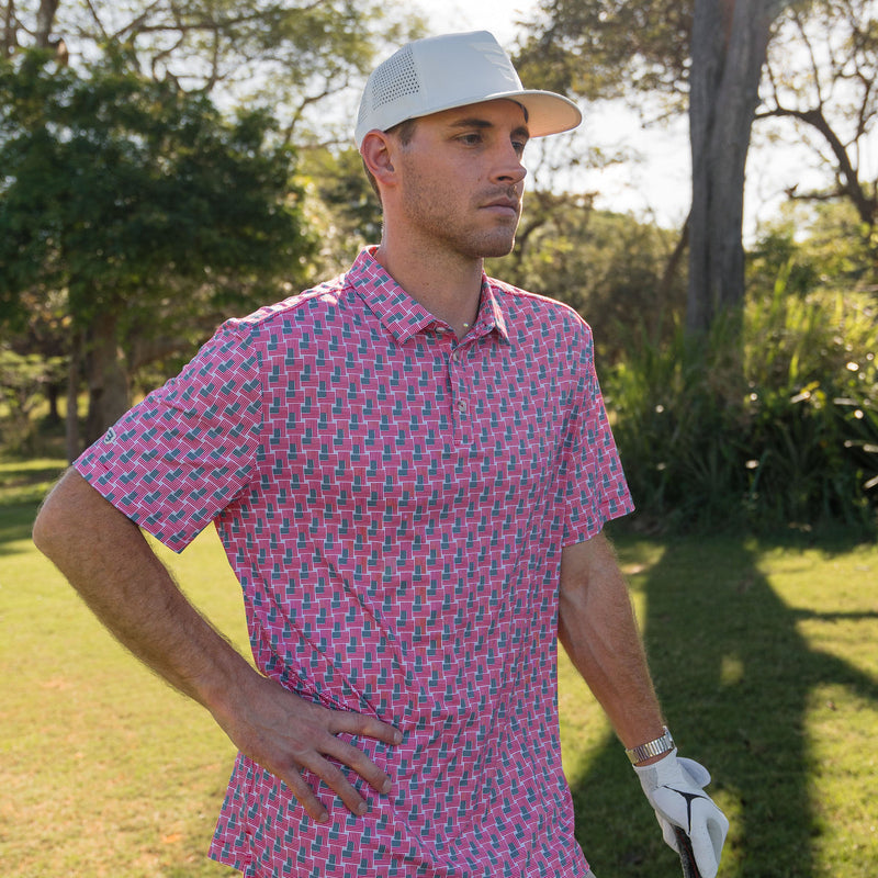 Burlebo American Flag Performance Polo