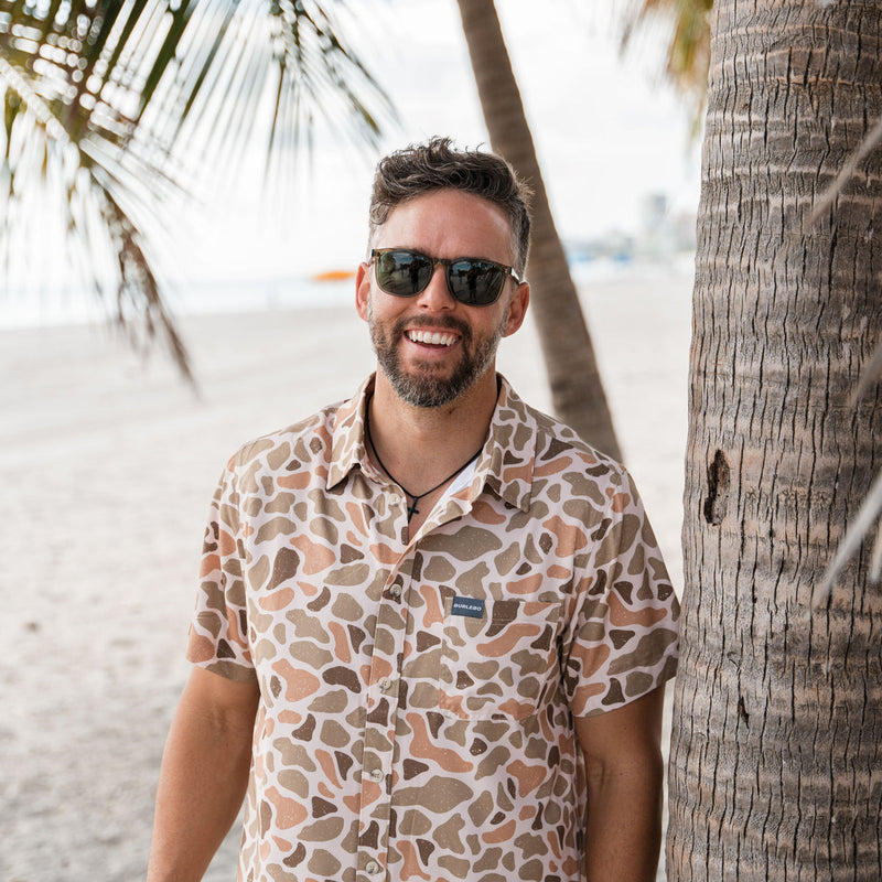 Burlebo Venado Camo Performance Button Up