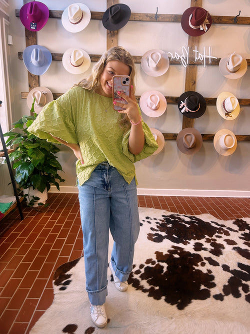Textured Pear Top