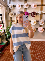 Denim Off White Sweater Top