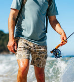 Marsh Wear Prime Hagood Shorts- Khaki Mallard Camo