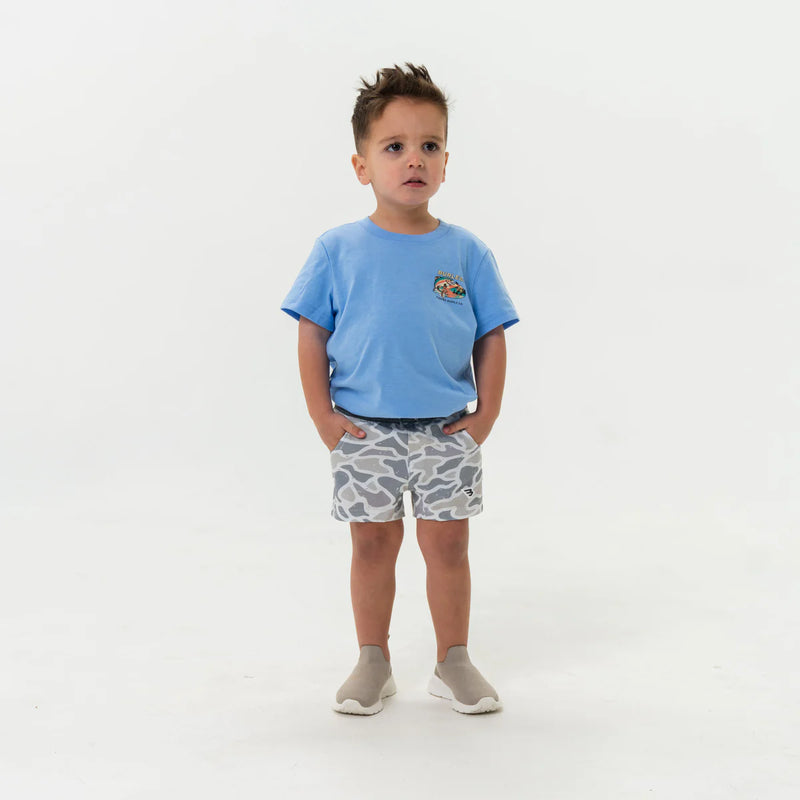 Burlebo Youth Athletic Shorts White Camo