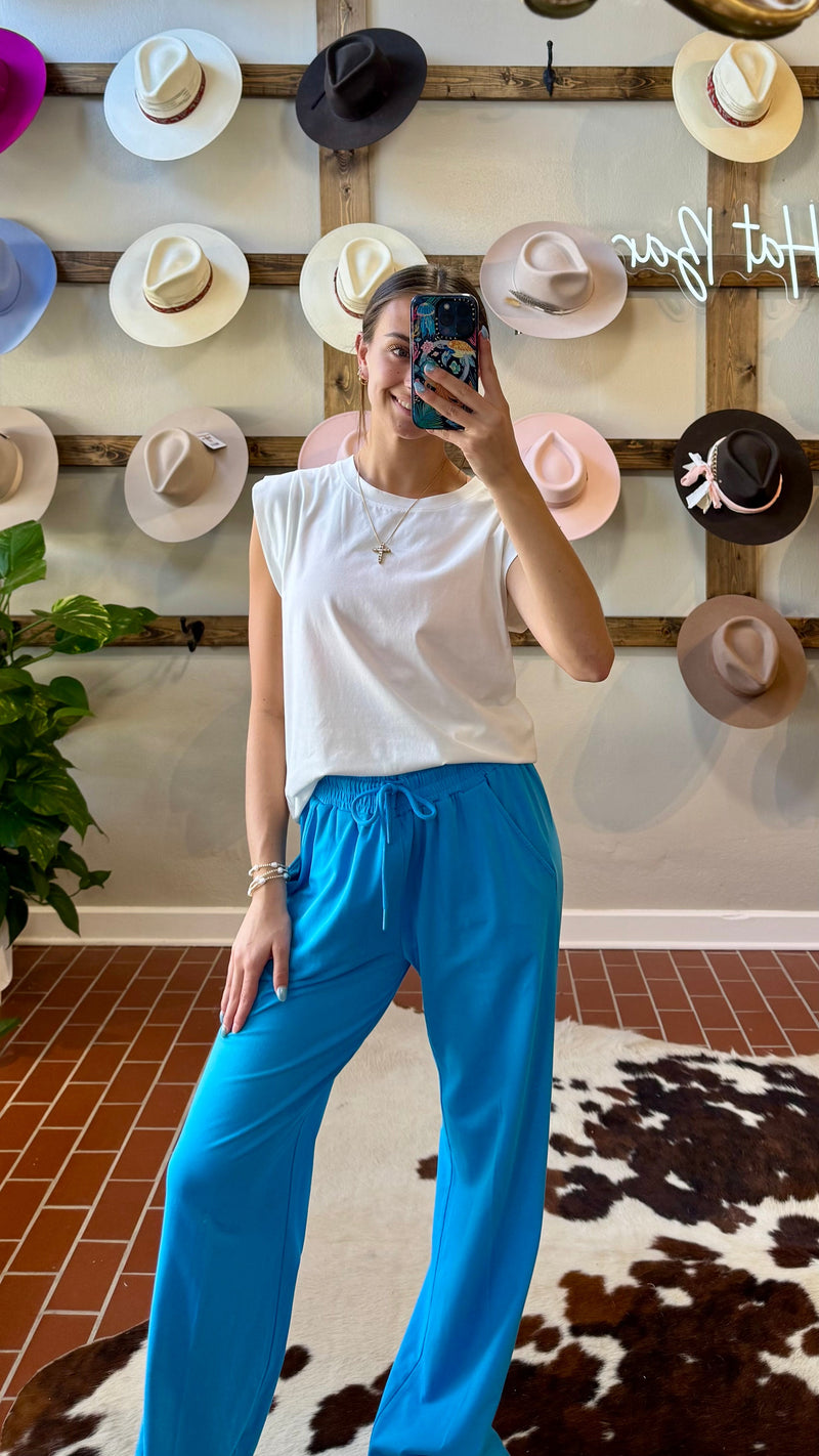 Another Love Quincy Pants Malibu Blue