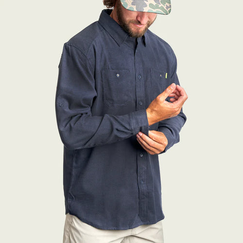 Marsh Wear  Cordy LS Navy Shirt