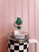 Christmas straw covers