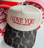 I Love You Soooo Much - Leopard Vintage Hat