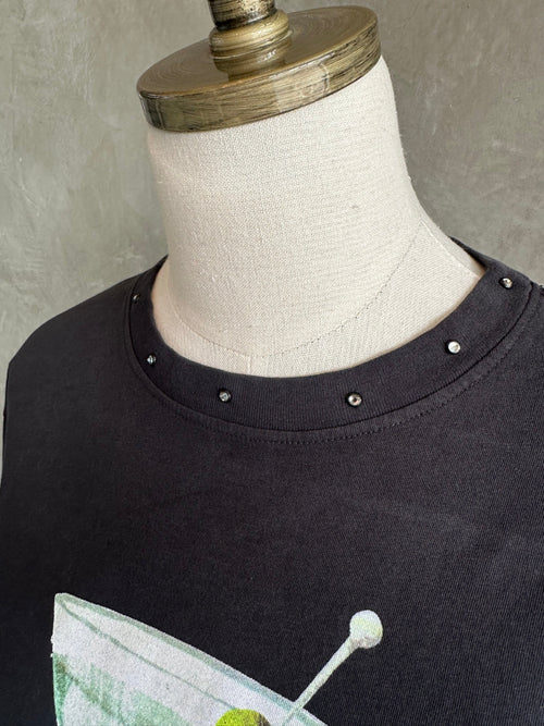 Leopard Martini Wide Boy Tee