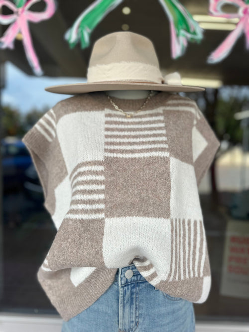 Brown sugar sweater vest