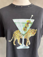 Leopard Martini Wide Boy Tee