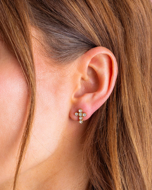 Faith Crystal Stud Earrings