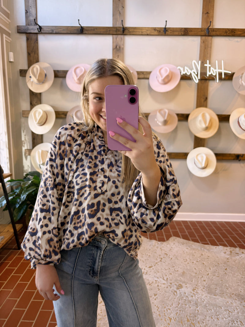 Lauren Leopard Top
