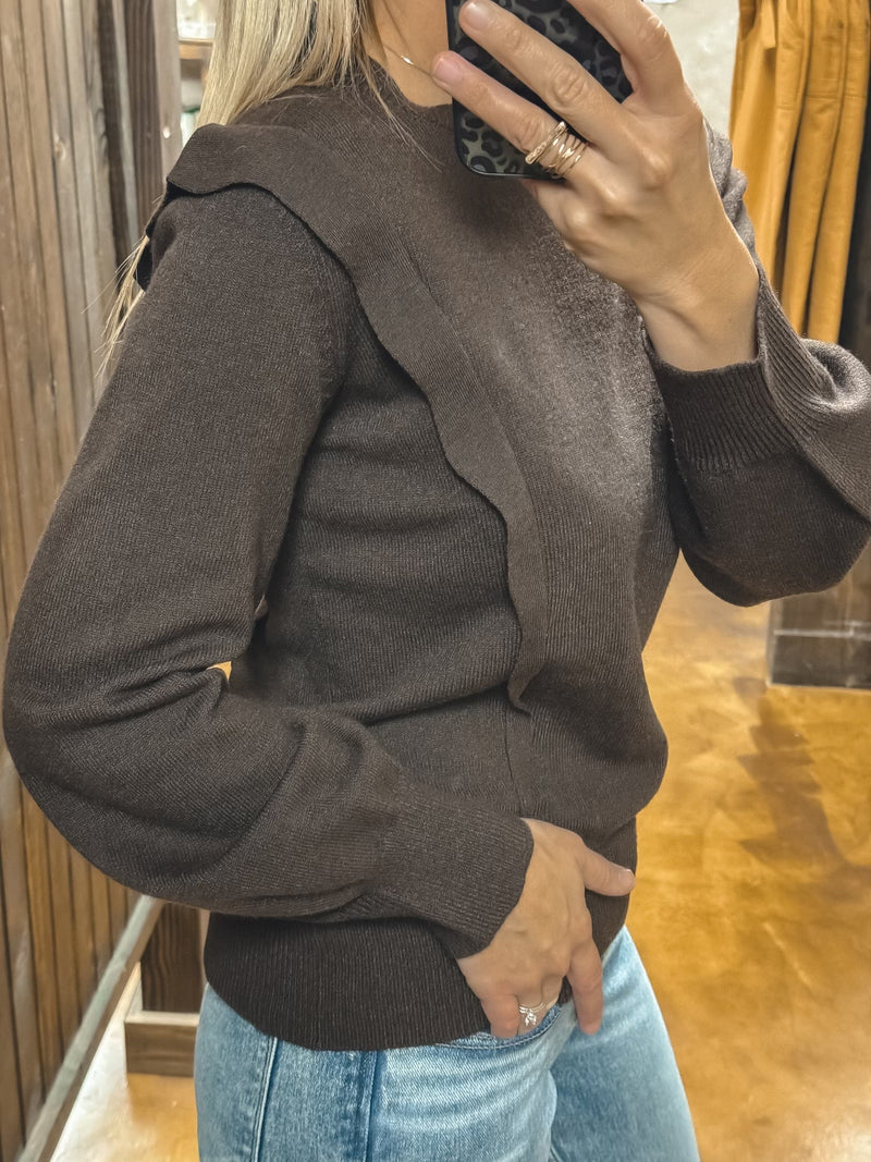 Mae Ruffle Sweater
